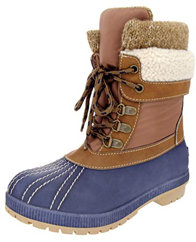 London Fog Damen Fäustlinge Entenstiefel für kalte Wetter, Braun (cognac), 40 EU