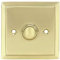 A29 Wired Brass Vintage Decorative Square Door Bell Chime Push Button Polished Lacquered Finish with Easy Installation Height 2 ½ inch X 2 ½ inch