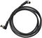 Câble antenne TV coaxial 90 degrés vers Prise coaxial 90 degrés, 2 m Noir