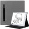 VOVIPO Ultra Slim Book Folio Ledertasche mit Ständer und P-Tasche für Remarkable 2 10.3 2020 Digital Paper-Grey