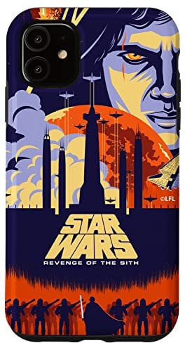 iPhone 11 Star Wars Revenge of the Sith Illustrated Movie Poster Case
