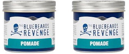 The Bluebeards Revenge, Water Based Pomade For Men, Strong Hold And Traditional High Shine Finish, 150ml, Duo Pack