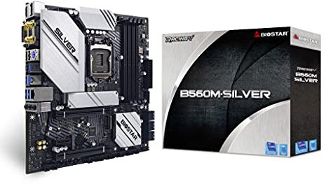 Biostar B560M-SILVER Carte mère Intel B560 LGA 1200 Micro ATX