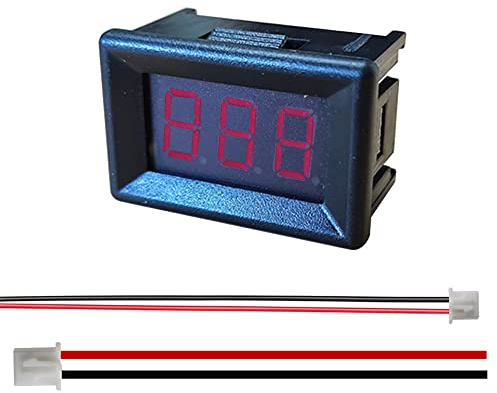 Gebildet LED Amperometro Digitale, Mini DC Multimetro Digitale 0-10A, LED Rosso Ampere Display Digitale Tester per Monitor di Corrente per Auto