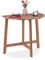 Relaxdays Tavolino Pieghevole, Semicerchio, Balcone e Giardino, Legno di Abete, Outdoor, HxLxP: 74x80x50 cm, Marrone