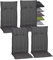 Beo Gartenstuhlauflagen Hochlehner 4er Set Barcelona | Made in EU nach Öko-Tex Standard | Hochlehner Auflagen waschbar | Atmungsaktive Stuhlauflagen Hochlehner mit Nadel-Streifen