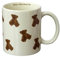 Heardbeli Niedliche Keramik-Kaffeetasse mit Cartoon-Bär-Motiv, 350 ml, lustiges Geschenk für Frauen und Mädchen