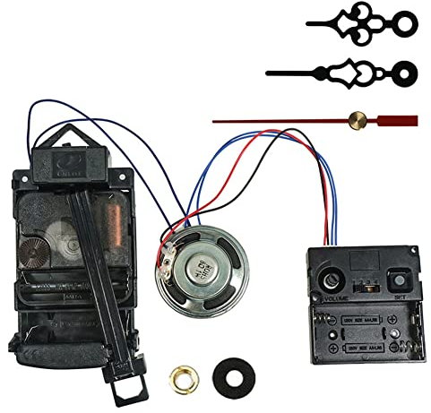 MoreChioce Pendeluhr Bewegung Ersatz Uhrwerk, Quarzuhrwerk Mechanismus Reparaturwerkzeug Pendeluhr-Komplett-Kit Chime Melody Ersatzteile DIY Reparatur Teile,Typ 4