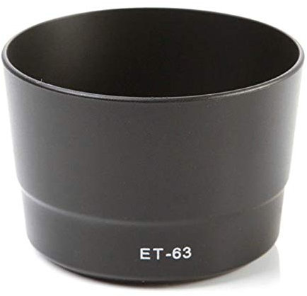Braleto ET-63 Gegenlichtblende für EF-S 55-250mm f/4-5.6 is STM Objektiv Streulichtblende Kameraobjektiv-Zubehör schützt das Objektiv und verhindert Reflexion
