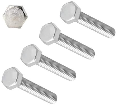 TERF® Lot de 4 boulons hexagonaux entièrement filetés M12 x 180 mm M12 (12 mm) x 180 mm