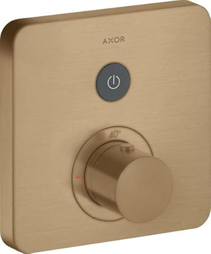 hansgrohe AXOR Starck ShowerSelect Soft Thermostat Unterputz für 1 Verbraucher, 36705140, Farbe: Brushed Bronze