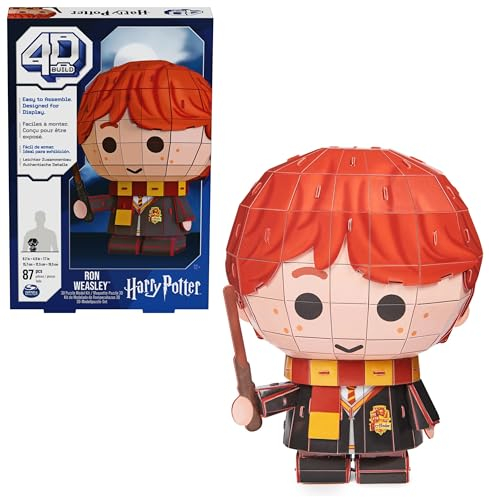 4D BUILD - Puzzle 3D - Puzzle Harry Potter - Jeu Harry Potter 87 Pièces - Ron Weasley Style Manga - Puzzle Adulte - Jeu Construction à Collectionner - Jouet adulte - Jeu Enfant 12 ans et +