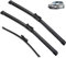 Juego compatible con VW Golf 6 Golf6 MK6 VI 2009-2012 5K limpiaparabrisas trasero delantero Wagon GTI R GTD parabrisas ventana 24+19+11 (Color : Front Rear, Size : LHD)