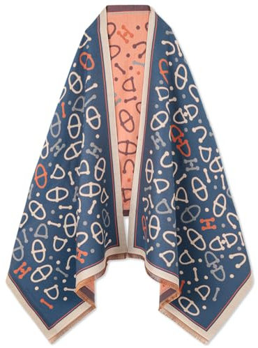 EXTREE Schals für Frauen Pashmina Seidiger Schal Wrap für Abend Dressing Decke Open Front Poncho Cape, 000-06, Standard