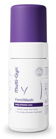 Multi-Gyn FemiWash pour l'hygiène intime quotidienne pour maintenir une zone intime saine - Extrait d'Aloe - Micro-mousse sans savon - 100 ml