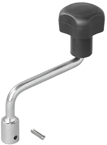 ProPlus Kurbel für Stützrad 48 mm Stahl, Zubehör für Stützrad Deichselrad 186 Gramm Hebel für Bugrad für Wohnwagen und Anhänger für die Deichsel