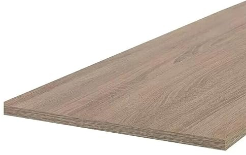 1 Stück Regalboden Einlegeboden Sonoma Eiche 567 x 290 mm (L 56,7 cm x B 29,0 cm) Fachboden für 60 cm Küchenschrank Spanplattenzuschnitt mit Kanten - ABS Kanten und Melaminkanten - livindo