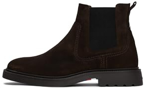 Tommy Hilfiger Herren Chelsea Boots Comfort Elegant, Braun (Dark Coffee), 44