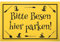 DankeDir! Parkplatz Besen Hexen - Kunststoff Schild 30 x 20 cm - Frauen Geschenk Geburtstagsgeschenk Geburtstag Freundin - Geburtstagskarte Partydeko Geschenkidee Geburtstagsdeko