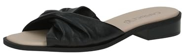 CAPRICE Damen Pantoletten aus Leder mit Blockabsatz