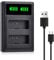 KWTOUL LP-E10 USB Dual Battery Charger LC-E10C LC-E10 LC-E10E Charger Compatible with Canon EOS Rebel T7,T6,T5,T3,T100,EOS 4000D,3000D,2000D,1500D, 1300D,1200D,1100D,Kiss X50,X70,X80,X90
