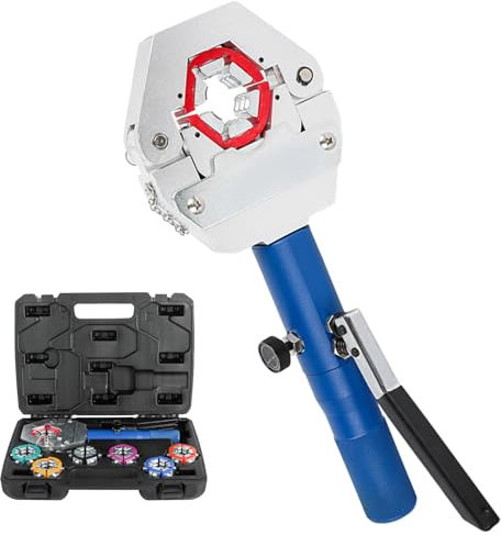 Beachtiful Pinza Crimpatrice idraulica per Tubi Flessibili AC, Utensile per Crimpatura per Raccordi per Tubi Flessibili, Riparazione Aria Condizionata Pinza Crimpatrice per Tubi Flessibili AC