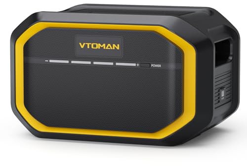VTOMAN FlashSpeed 1500 Zusätzlicher Batterie 1548Wh - LiFePO4 Batterie für FlashSpeed 1500/FlashSpeed 1000/FlashSpeed 600 Tragbare Powerstation