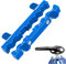 Dreuhuing Motorcycle Fork Vise Clamp - Multifunctional Suspension Vise Jaw Bike Repair Tool,Vise Jaw Repair Tool, Bike Front Fork Hub Clamp for Wheel Removers, Chainrings