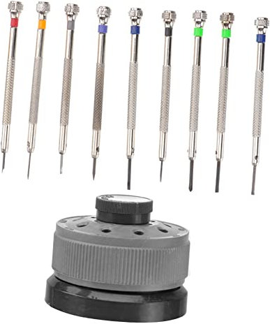 OSALADI 9-teiliges Uhrmacher-präzisions-schraubendreher-set Größen 0 5 – 2 5 Mm Für Die Reparatur Von Uhren Und Brillen