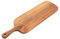 Cabilock Acacia Wood Cutting Board with Handle, Long Wooden Charcuterie Board for Bread, Pizza, Sushi, and Food Serving Decorative Breadboard for Home Kitchen