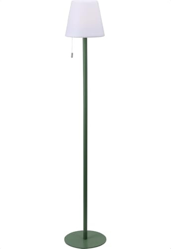 idooka Outdoor Standing Lamp – USB Rechargeable LED Lamp with Warm White, Soft, Colour Changing & Fixed Colour Modes – Weatherproof for Gardens, Patios & Camping – 106cm Tall with Matt Green Base
