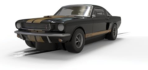 Scalextric C4542 Shelby Mustang GT350H – Hertz Edition Cars – USA/Klassiker ab 3 Jahren, Black and Gold