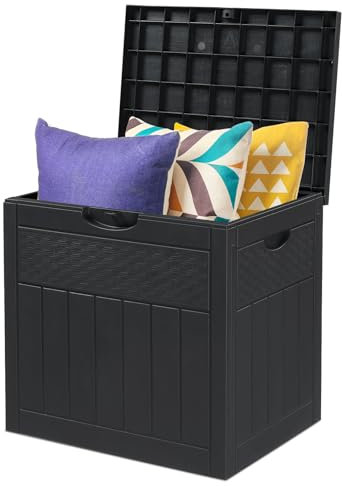 Bonnlo Garden Storage Box 126L, Waterproof Parcel Box Outdoor with Lid, Plastic Storage for Deliveries, Patio Cushions, Garden Tools