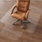 NATRKE Tapis protège-Sol pour Chaise de Bureau avec Lèvre, Forme T pour Protection de sols durs Transparent PVC en Bois de Plancher pour Bureau à Domicile, sans BPA et sans phtalate, 120 x 90 cm