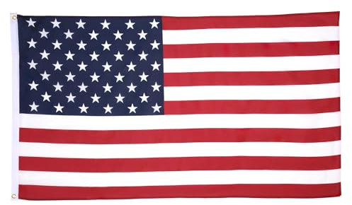 AZ FLAG - Lot de 2 Drapeau Etats-Unis - 90x60 cm - Drapeau Américain - Usa 100% Polyester Avec Oeillets Métalliques Intégrés