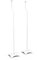 AVF Surround Sound Speaker Stands - Pair Of Universal Speaker Stands - Slimline White Design With Curved Metal Base - Compatible With Most Speaker Brands - Fixings & Instructions Included