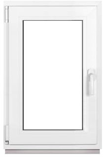 Framex Ventana de plástico blanco ancho x alto 50 x 75 cm (500 x 750 mm) 3 compartimentos (32 mm) giratorio inclinación DIN izquierda – Premium – Todos los tamaños
