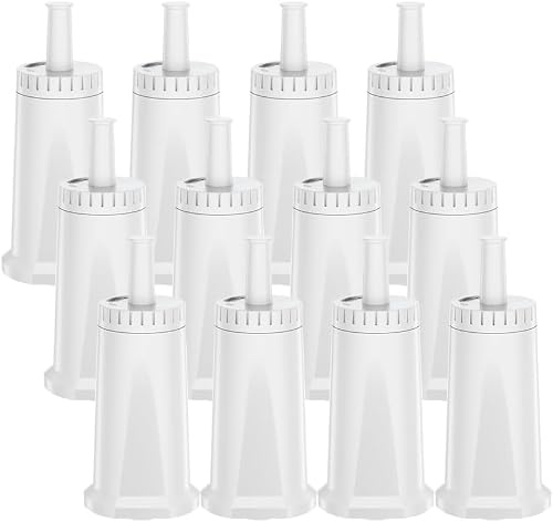 Mutital 12er-Pack Kaffeevollautomat Wasserfilter Ersatz für Sage | Barista Express Pro Wasserfilter, Water Filter Kompatibel mit SES810/SES880/SES920/SES980/SES990/SES875/SES008(12 Stück)