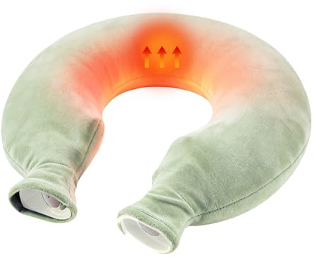 Reusable Hot Water Bottle 2L | Neck Shoulder Warmer with Soft Fleece Cover | Ideal for Men Winter Home Office Bedtime