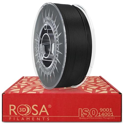 ROSA3D ASA + 5 Kevlar Filament 1.75 mm für 3D Drucker, Schwarz 1 kg