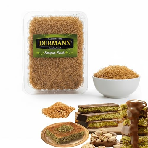 Kadayif 400 g – Ideale per Cioccolato Dubai | Pasta di Fili di Grano Turca – Perfetto per Dessert Croccanti e Dolci Artigianali