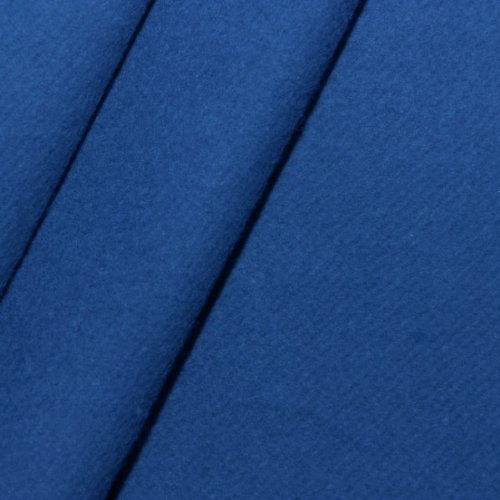 STOFFKONTOR Bühnen Molton Stoff B1 schwer entflammbar - 300 cm Meterware, Adria-Blau - für Wandverkleidungen, Eventbereich, Vorhänge, Messebau, Dekorationen jeder Art