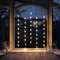 Lights4fun 2x 40er LED Stern Lichtervorhang Innen perlweiß Weihnachtsdeko Fenster