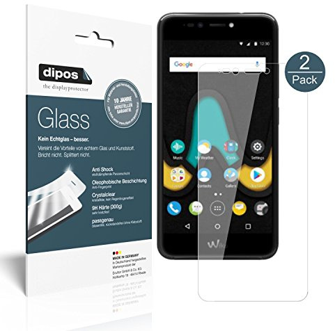 dipos I 2x Screen Protector compatible with Wiko Upulse Flexible Glass 9H Display Protection
