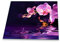 Herdabdeckplatte Abdeckung Ceranfeld Abdeckplatte Schneidebrett 1-Teilig 60x52 Orchidee Rosa Spritzschutz Glasplatte Ceranfeldabdeckung Schutz Kochplatten Herdschutz Sicherheitsglas Glasschneidebrett
