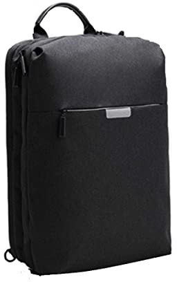 Evecase - Mochila de lona convertible resistente al agua, compatible con HP/Dell/Asus/Acer/Lenovo/Samsung/Toshiba/Apple MacBook, color gris gris gris 15.6