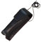 Portaocchiali da collo in pelle unisex custodia per occhiali, Dimensione: Grande, Colore articolo: Nero, Impuntura a macchina: Nero