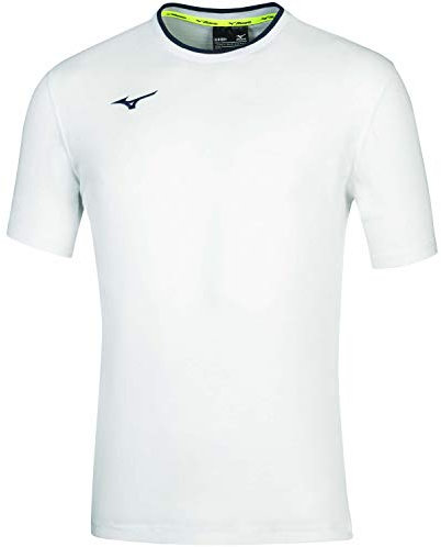 MIZUNO tee White/Navy M Hombre