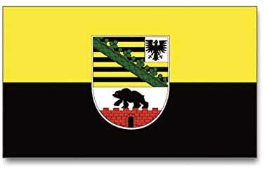 Mil-Tec Unisex – Erwachsene Flagge-16720140 Flagge, Bl Sachsen-Anhalt, One Size