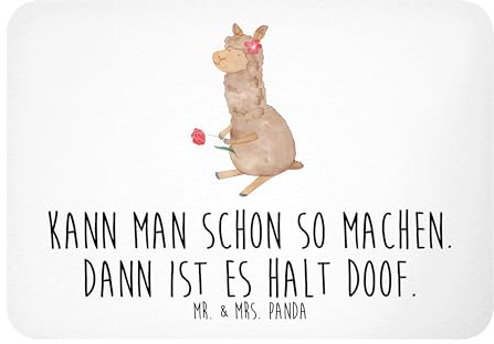 Mr. & Mrs. Panda Magnet Alpaka Blume - Geschenk, Whiteboard Magnet, Alpaka Spruch, Kühlschrank Dekoration, Lama, Pinnwandmagnet, Alpaka Dekor,